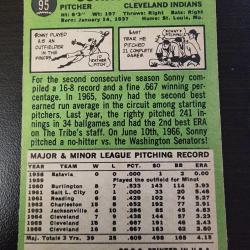 1967 Topps - Sonny Siebert #95 Cleveland Indians