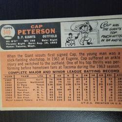 1966 Topps - Cap Peterson #349 San Francisco Giants