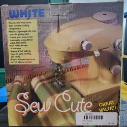 White SC20 Sew Cute Battery/AC Sewing Machine
