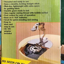 White SC20 Sew Cute Battery/AC Sewing Machine