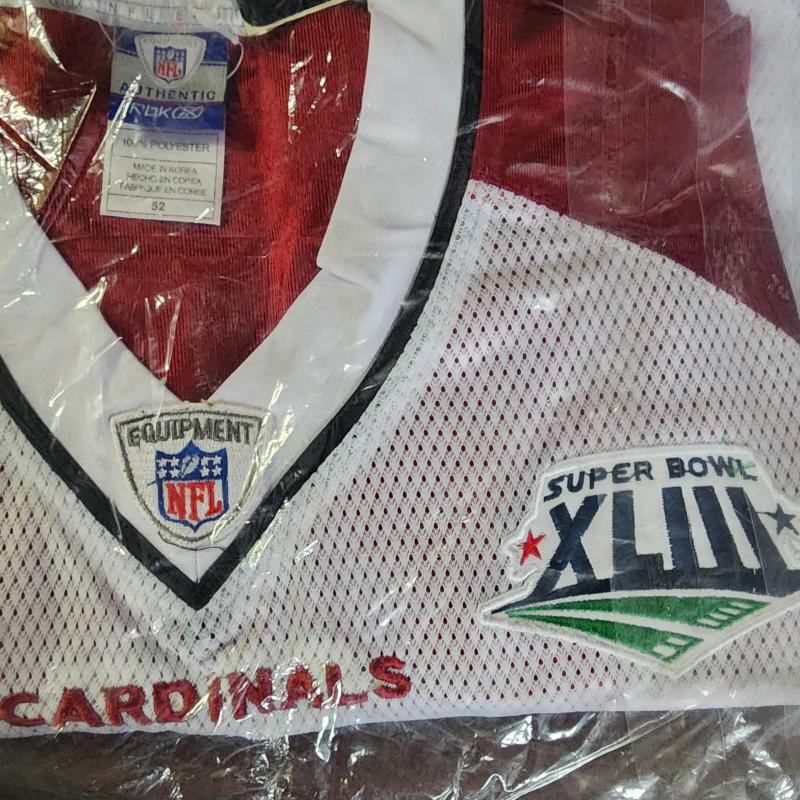 Larry Fitzgerald #11 Arizona Cardinals NFL Super Bowl Jersey XL Size 52-New