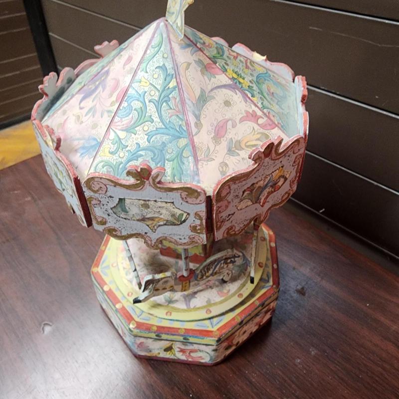 Vintage Musical Carousel Music Box