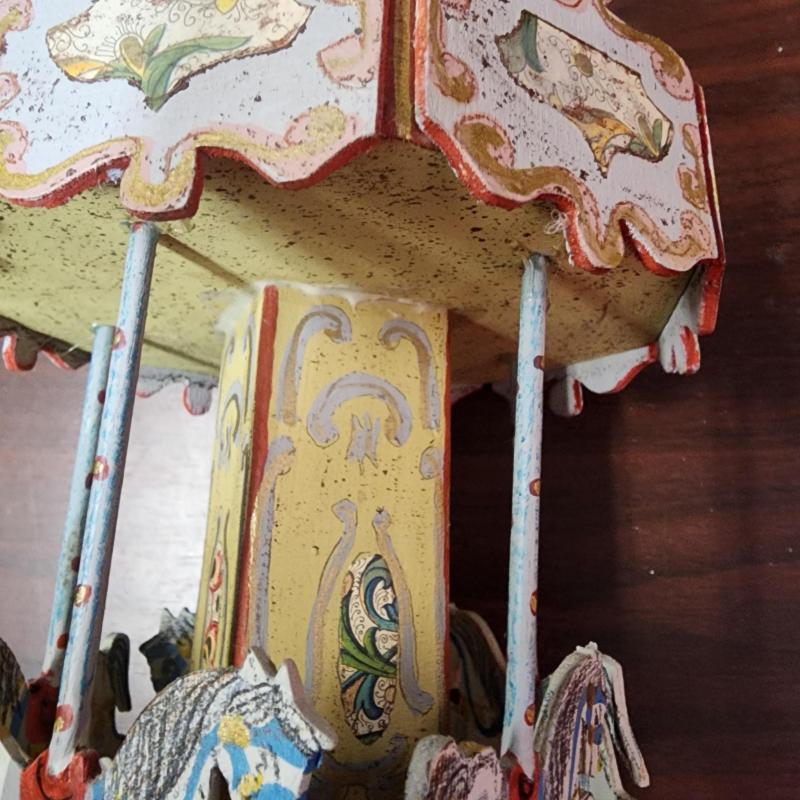 Vintage Musical Carousel Music Box