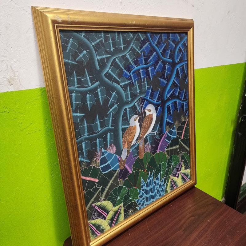 Hatian Portrait of 2 birds