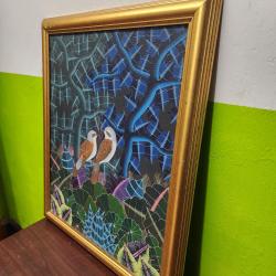 Hatian Portrait of 2 birds