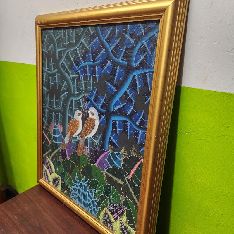 Hatian Portrait of 2 birds