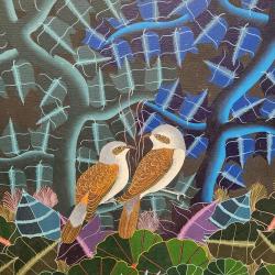 Hatian Portrait of 2 birds