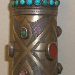 Scepter/Baton with embedded Stones - Ritual Ceremonial Vintage Collectible