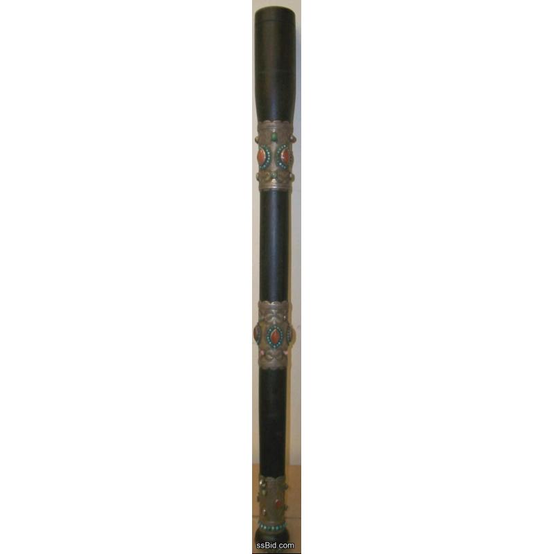 Scepter/Baton with embedded Stones - Ritual Ceremonial Vintage Collectible