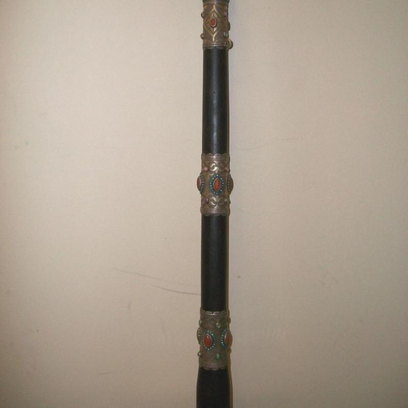 Scepter/Baton with embedded Stones - Ritual Ceremonial Vintage Collectible